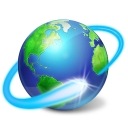 A globe circled by an arrow, the icon for web services.