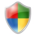 The Windows security shield.